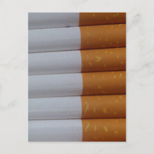Empty cigarettes grouped together postcard