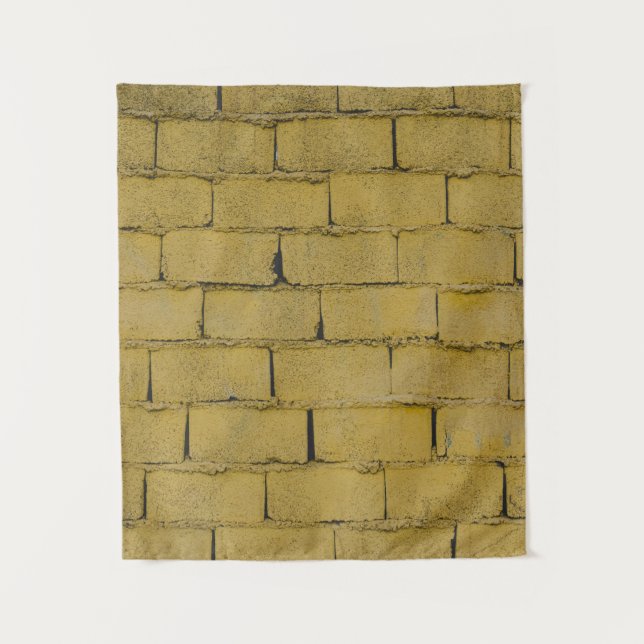 Empty concrete brick wall tapestry (Front)