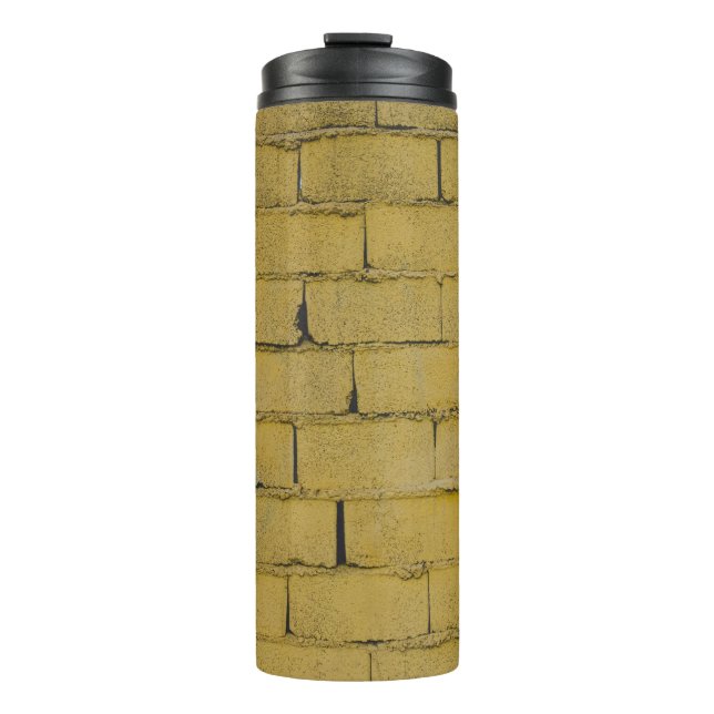 Empty concrete brick wall thermal tumbler (Front)