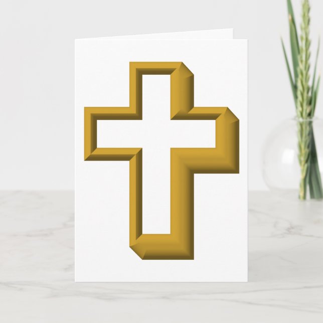 Empty cross holiday card (Front)