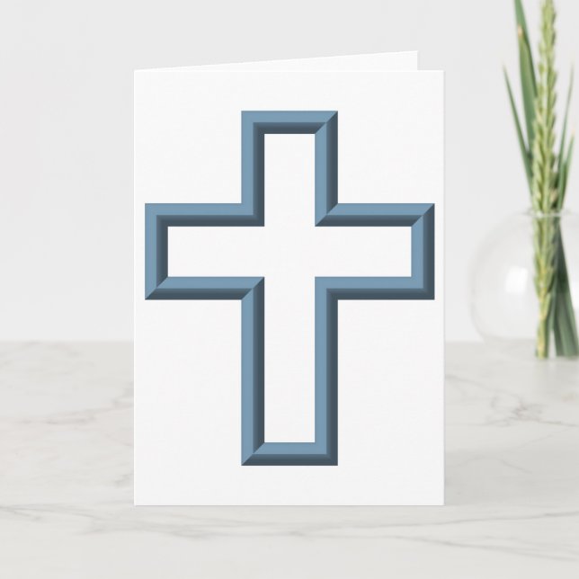 Empty cross holiday card (Front)