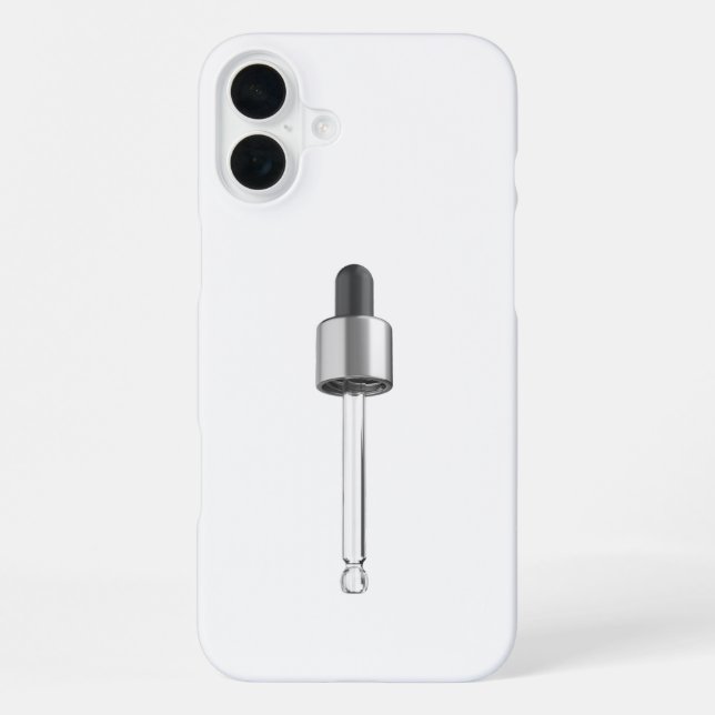 Empty dropper pipette iPhone case (Back)