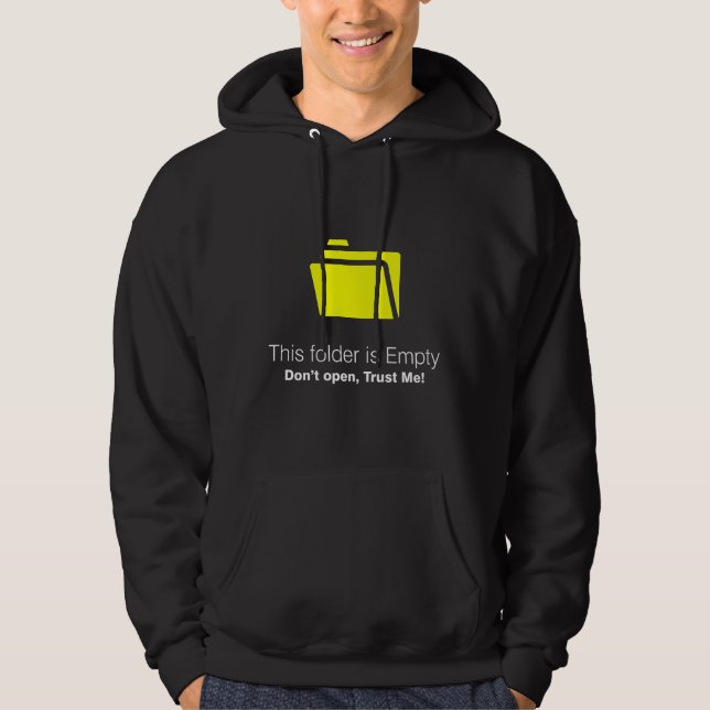 Empty Folder Meme Hoodie (Front)
