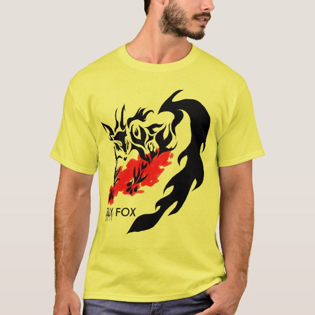empty-fox, SHY, SLY FOX T-Shirt (Front)