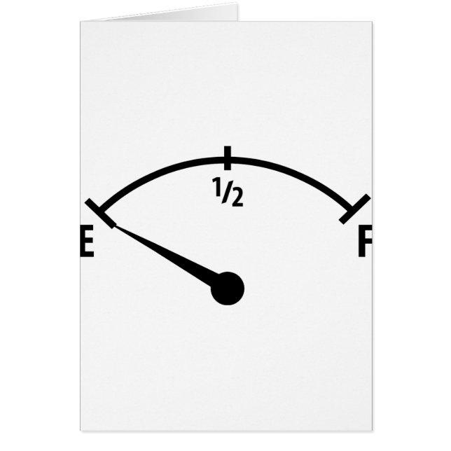 empty fuel tank icon (Front)