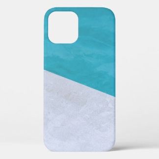 Empty grey floor beside pool iPhone 12 case