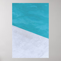 Empty grey floor beside pool