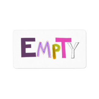 Empty hollow still quiet vacant zen colour word ar label