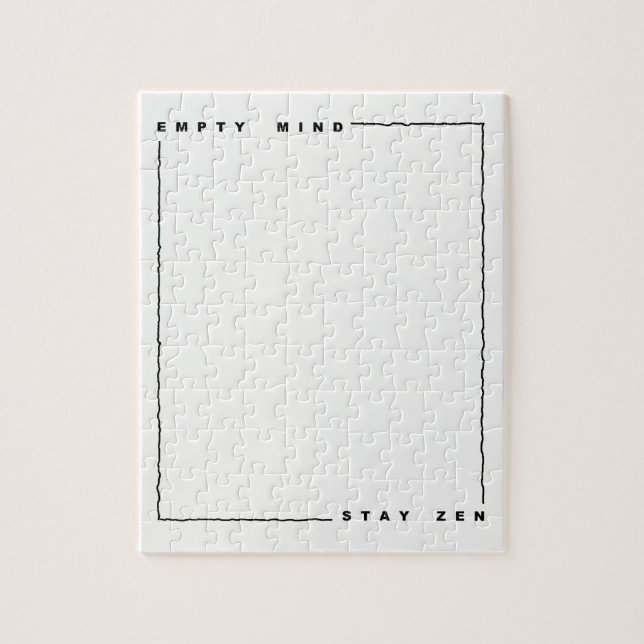 Empty mind stay zen jigsaw puzzle (Vertical)