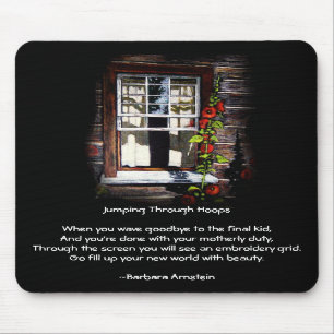 EMPTY NEST: POEM: WINDOW ART: MOUSE PAD