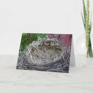 Empty Nest-Then Has Two Birds Eggs Card