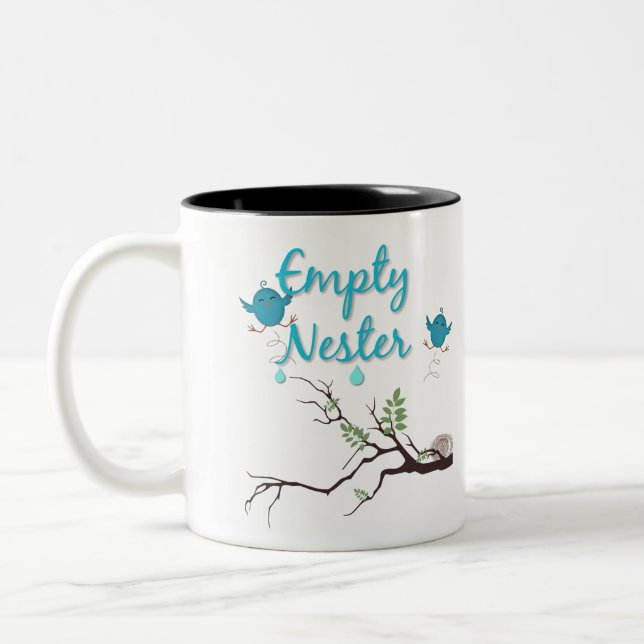 Empty Nester Two-Tone Coffee Mug (Left)