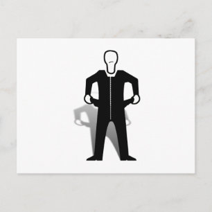 Empty Pockets Silhouette Postcard
