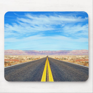 Empty road mouse mat