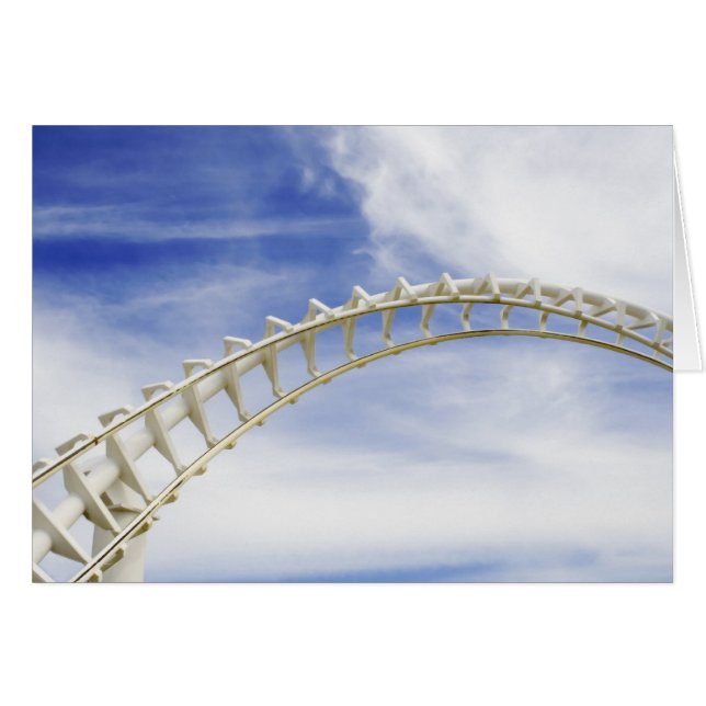 Empty roller coaster tracks (Front Horizontal)