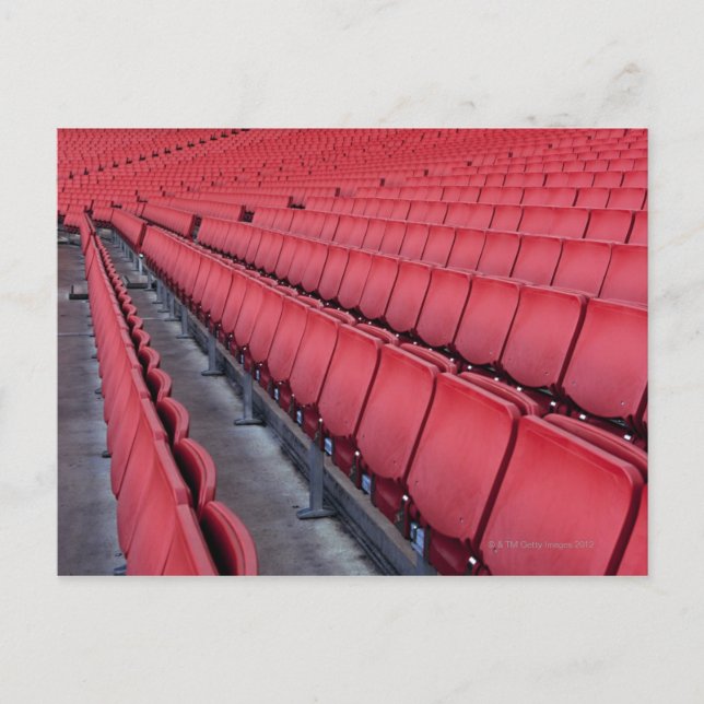 Empty Seats in Stadium Postcard (Front)