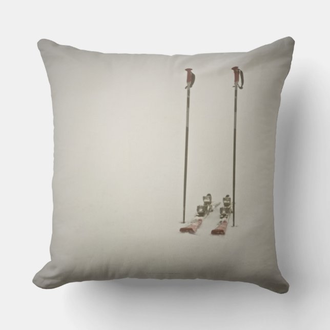 Empty Skis and Poles Cushion (Front)