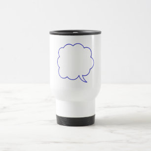 Empty speech bubble #1 travel mug