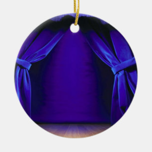 Empty Stage With Curtains Ceramic Tree Decoration