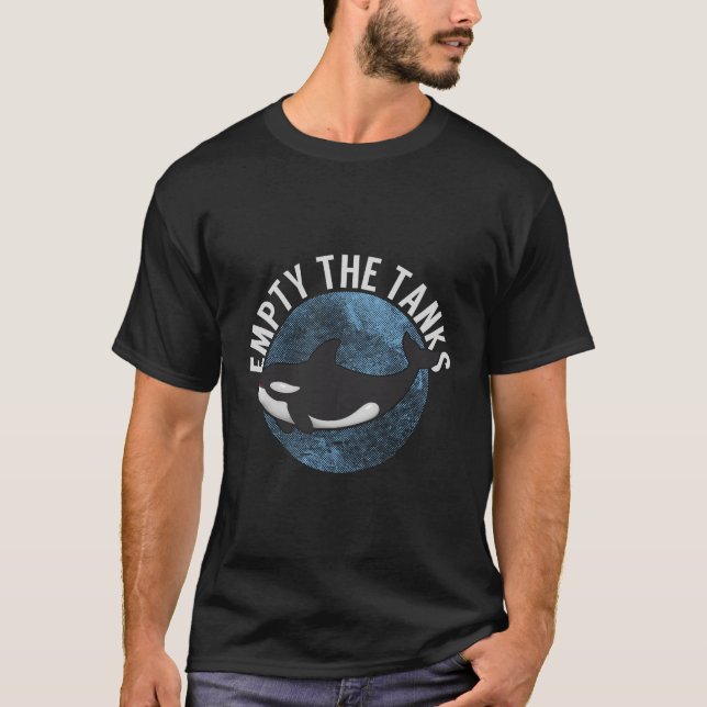 Empty The Tanks Killer Whale Orca Long Sleeve Shir (Front)