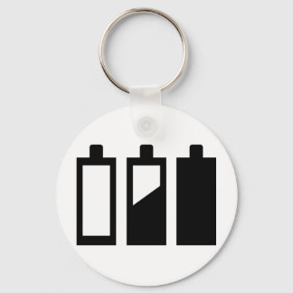 empty to full batteries key ring