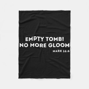Empty Tomb Jesus Easter Christian Fleece Blanket