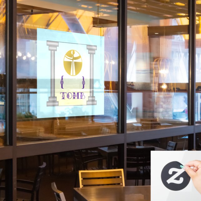 Empty Tomb Window Cling (Restaurant Window)