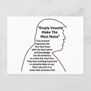 Empty Vessels Trump Postcard