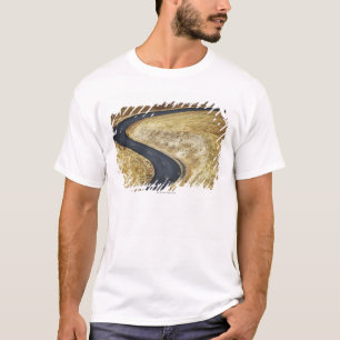 Empty winding paved road T-Shirt