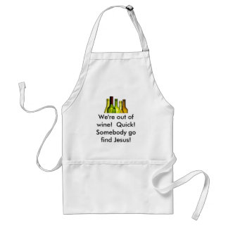 empty-wine-bottles-de-59068222, We're out of wi... Standard Apron