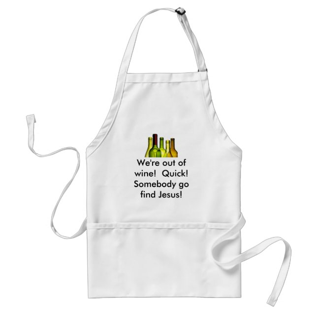 empty-wine-bottles-de-59068222, We're out of wi... Standard Apron (Front)