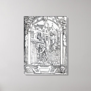 Emptying the Chamber Pots Canvas Print