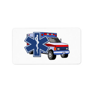EMS Ambulance EMT Paramedic Label