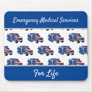 EMS Ambulance For Life     Mouse Mat