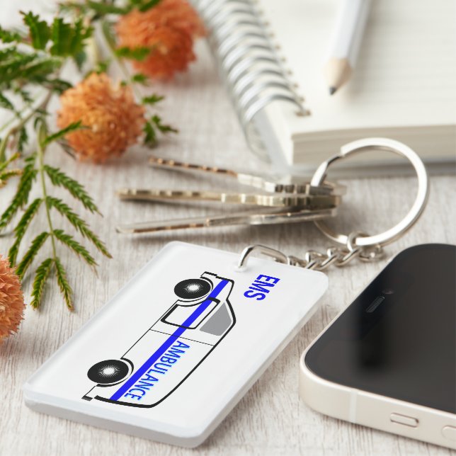 EMS Ambulance  Key Ring (Front Right)