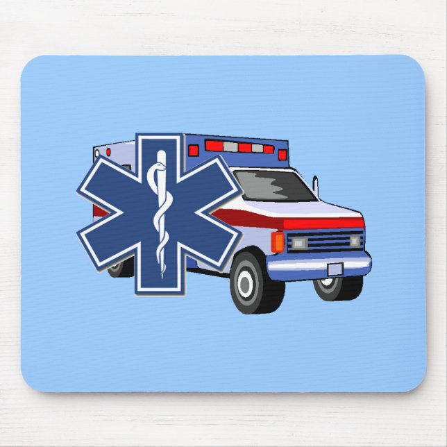 EMS Ambulance Mouse Mat (Front)