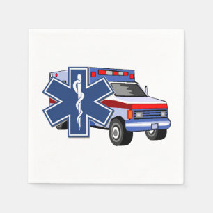 EMS Ambulance Napkin