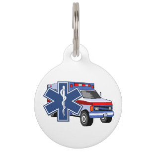 EMS Ambulance Pet Tag