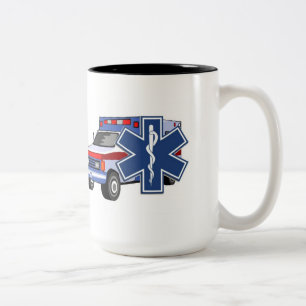 EMS Ambulance Two-Tone Coffee Mug
