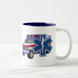EMS Ambulance Two-Tone Coffee Mug