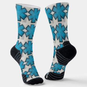 EMS Blue "Star of Life" Ems socks