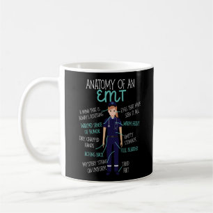 EMS Emergency Anatomy Of An Emt Coffee Mug