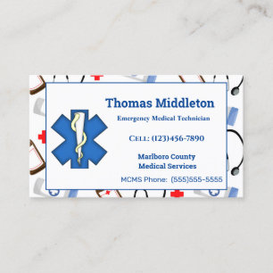 EMS / EMT Contact Calling Card