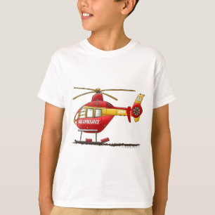 EMS EMT Rescue Medical Helicopter Ambulance T-Shirt