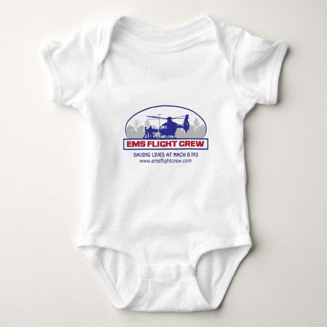 EMS Flight Crew Rotorwing Baby Bodysuit (Front)