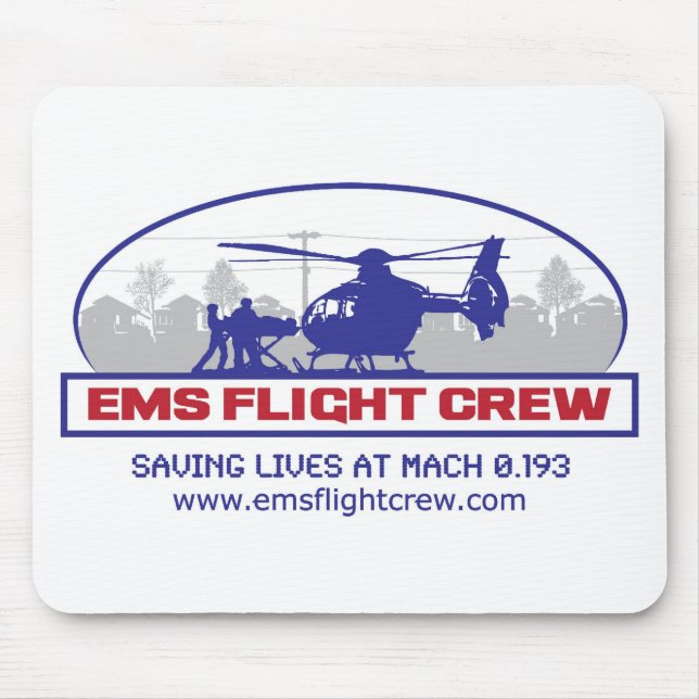 EMS Flight Crew Rotorwing Mouse Mat (Front)