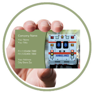 EMS Medical Emergency Business Card