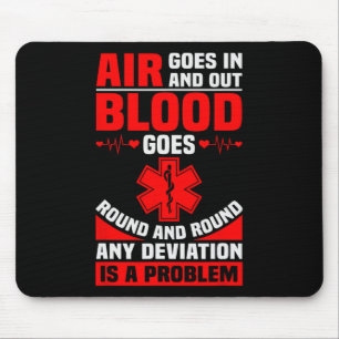 Ems Nurse Quote Ambulance Driver Emt Paramedic Hea Mouse Mat