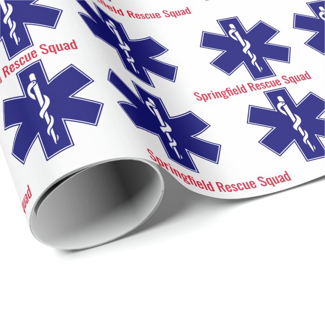 EMS Professional,  Paramedic Logo Wrapping Paper (Roll Corner)