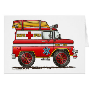 EMS Rescue Van Ambulance Fire Truck